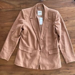 Abercrombie linen blend blazer